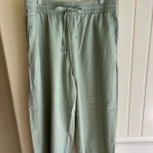 Wide leg soft linen blend pants